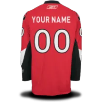 Senators Red #00 Your Name Home Premier Custom NHL Jersey