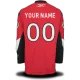 Senators Red #00 Your Name Home Premier Custom NHL Jersey