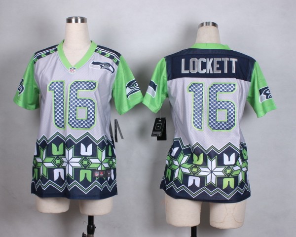 Nike Seattle Seahawks #16 Lockett Women Drift Fashion Jersey