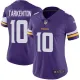Womens NFL Minnesota Vikings #10 Tarkenton Purple Jersey