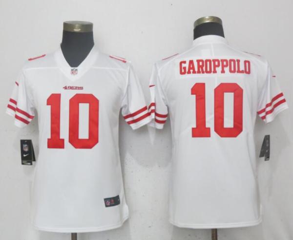 Youth Nike San Francisco 49ers #10 Garoppolo White Vapor Untouchable Jersey