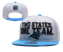 NFL Carolina Panthers Grey Snapback Hats--YD