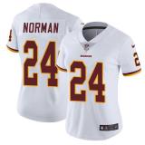 Womens Washington Redskins #24 Norman White Jersey