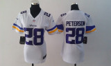 Nike NFL Minnesota Vikings #28 Peterson white women jersey