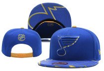 NHL St.Louis Blues Blue Snapback Hats--YD