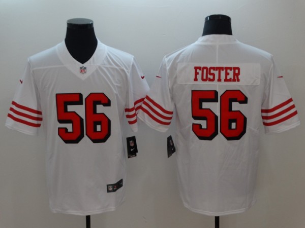 Men's San Francisco 49ers Forster Nike White Color Rush Vapor Untouchable Limited Player Jersey