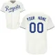 White Personalized Home MLB Kansas City Royals Jersey