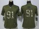 Women Nike Philadelphia Eagles 91 Cox Green Salute To Service Limited Jersey