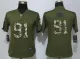 Women Nike Philadelphia Eagles 91 Cox Green Salute To Service Limited Jersey