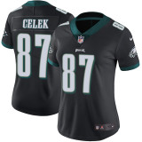 Womens Nike Philadelphia Eagles #87 Celek Black Jersey