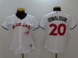 MLB Toronto Blue Jays #20 Donaldson White Women Monthers Jersey