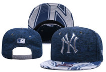 MLB New York Yankees Blue Snapback Hats--YD