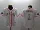 Kids MLB Houston Astros #1 Correa White Gold Number Jersey