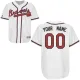 Home Personalized MLB Atlanta Braves Jersey in White