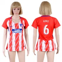 Womens Soccer Club Madrid S.A.D #6 Koke Home Jersey