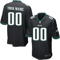 Nike Philadelphia Eagles Customized Game Black Color Jersey