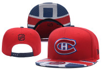 NHL Montreal Canadiens Red Snapback Hats--YD