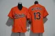 Womens MLB Baltimore Orioles #13 Machado Orange Jersey