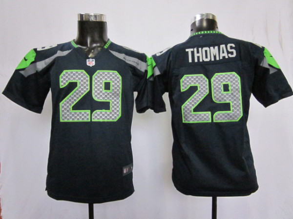 black Thomas Seahawks Youth Nike #29 Jersey