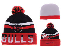 NBA Chicago Bulls Red Black Beanie--YD
