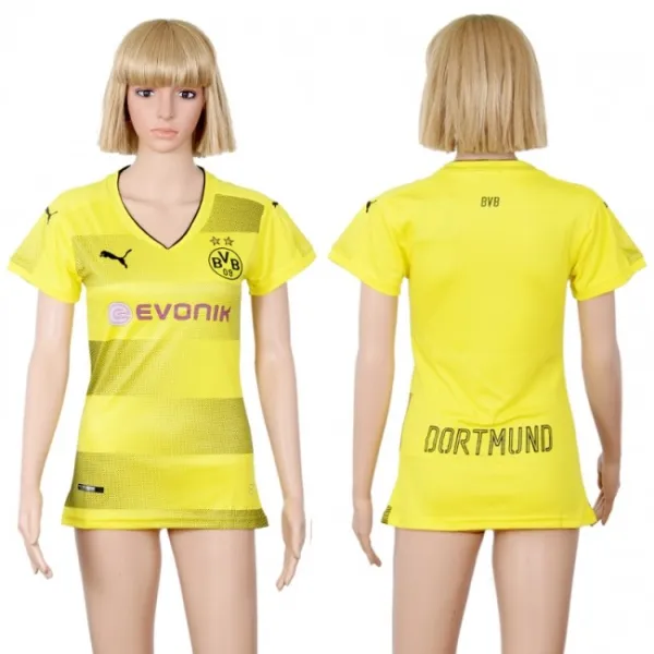 2017 Soccer Dortmund Blank Home Women Jersey