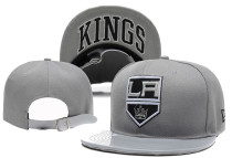 NHL Los Angeles Kings Grey Snapback Hats--YD