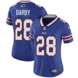 Womens Buffalo Bills #28 Darby Blue Jersey