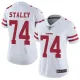Womens San Francisco 49ers #74 Staley White Jersey