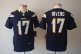 Youth San Diego Chargers #17 Rivers Nike Blue Game Jersey