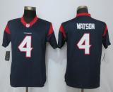 Women New Nike Houston Texans #4 Watson Blue Jerseys