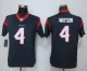 Women New Nike Houston Texans #4 Watson Blue Jerseys
