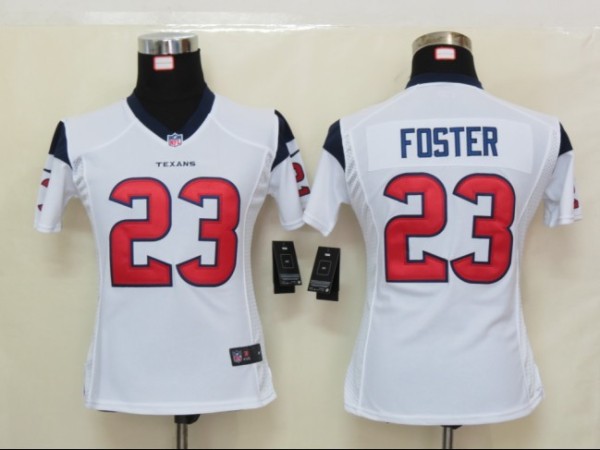 Women Nike FOSTER White Texans Elite Jersey