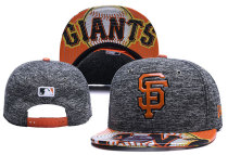 MLB San Francisco Giants Black Snapback Hats--YD