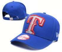 MLB Texas Rangers Blue Snapback Hats--GS