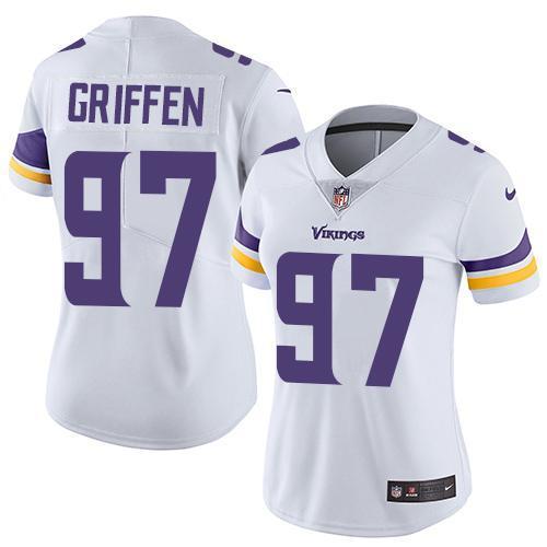 Womens NFL Minnesota Vikings #97 Griffen White Jersey