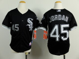 MLB Chicago White Sox #45 Jordan Sale Black Youth Jersey