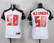 Youth Nike Tampa Bay Buccaneers #58 Alexander White Limited Jersey