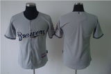 Grey blank  MLB Milwaukee Brewers Jersey