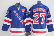 NHL New York Rangers #27 Mcdonagh Blue Youth Jersey