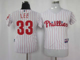 MLB Jerseys Philadelphia Phillies 33 Lee White Youth Jersey