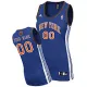 Women Custom Road New York Knicks Jersey in blue