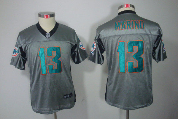 Dan Marino grey Dolphins Shadow Jersey