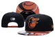 MLB Baltimore Orioles Black Snapback Hats--YD