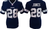 Jones Jersey: Nike Women Nike NFL #28 Dallas Cowboys Jersey In blue color