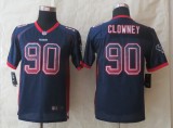 Youth 2014 New Nike Houston Texans 90 Clowney Drift Fashion Blue Elite Jerseys