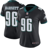 Womens Nike Philadelphia Eagles #96 Barnett Black Jersey