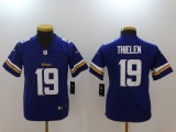 Kids NFL Minnesota Vikings #19 Thielen Purple Jersey