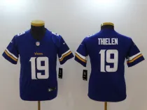 Kids NFL Minnesota Vikings #19 Thielen Purple Jersey