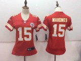 Womens NFL Kansas City Chiefs #15 Mahomes Red Jersey