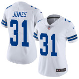 Womens Dallas Cowboys #31 Jones White Jersey